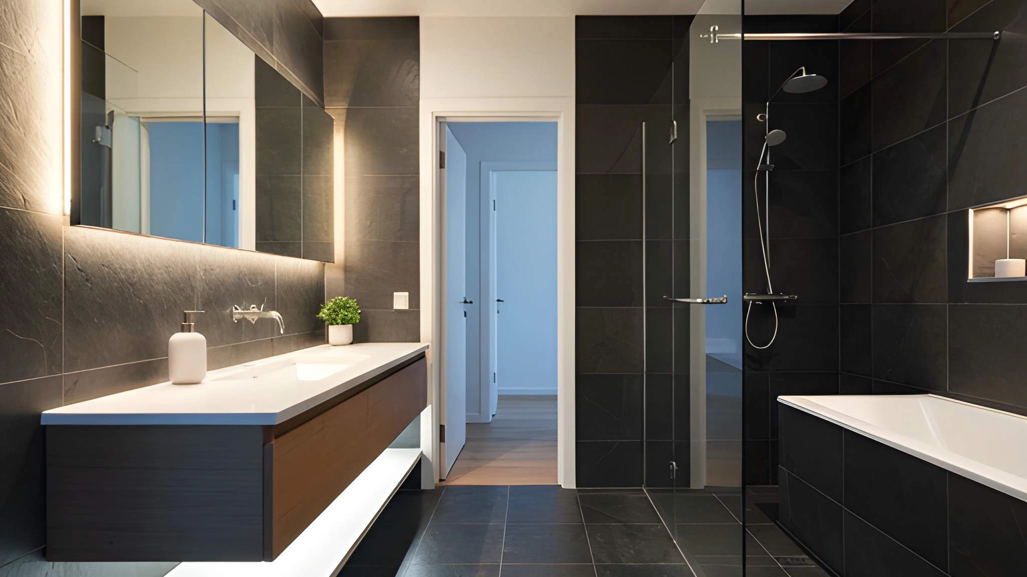 Moderná kúpeľňa s elegantným dizajnom